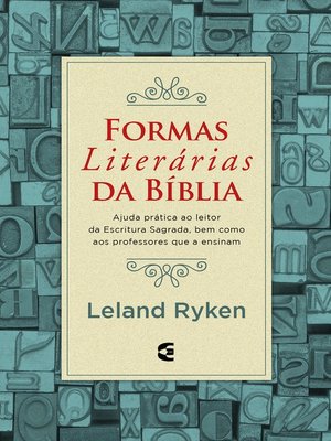cover image of Formas literárias da Bíblia